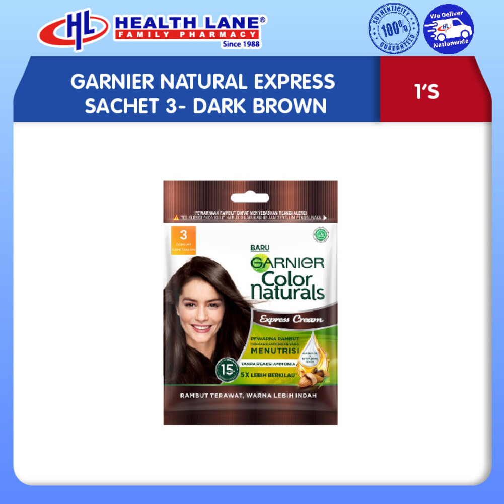 GARNIER NATURAL EXPRESS SACHET 3- DARK BROWN